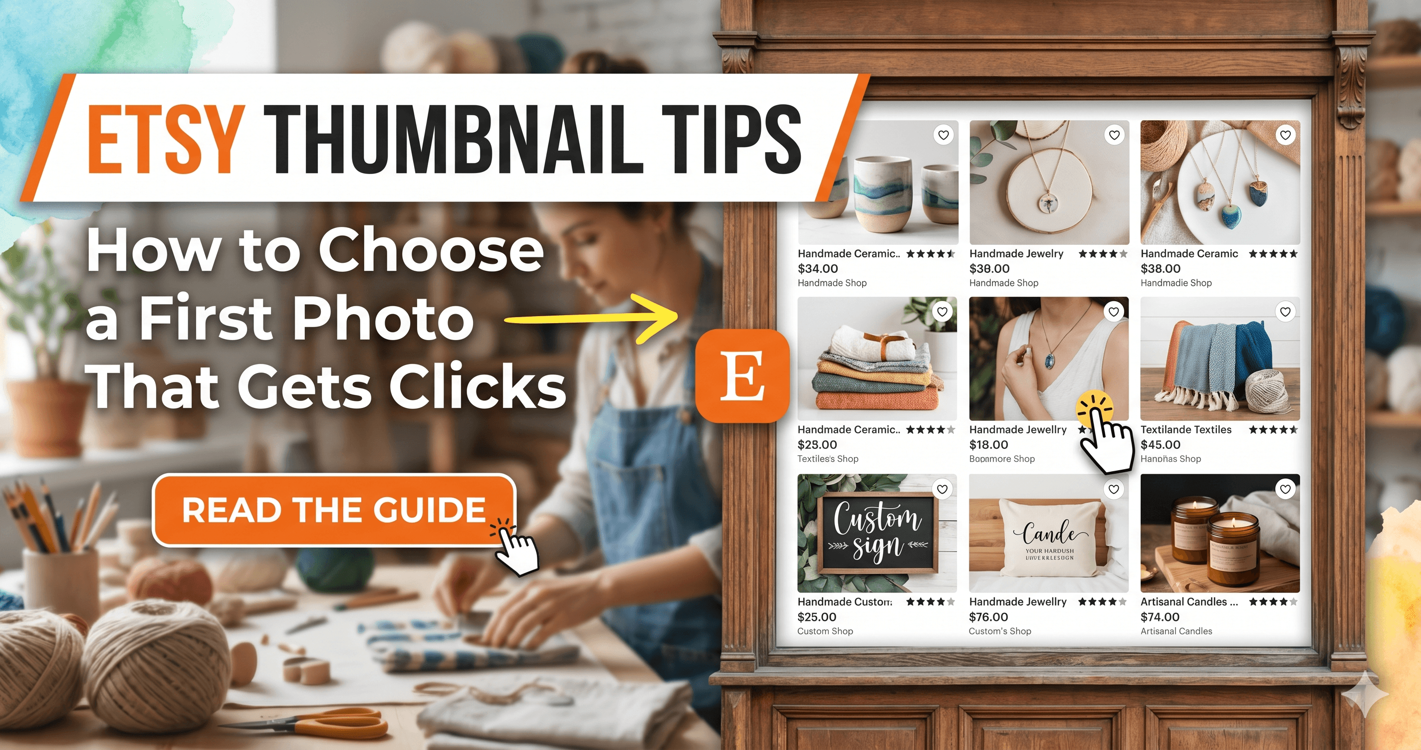 Etsy Thumbnail Tips: How to Choose a First Photo That Gets Clicks
